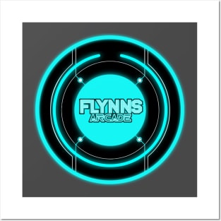 Flynn's Blue Neon Posters and Art